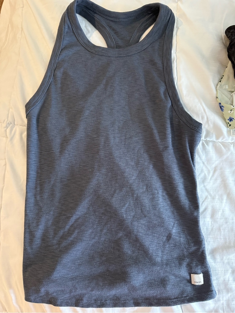 Vuori Slate Blue Racerback Tank